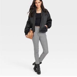 A New Day Black Satin Bomber - water resistant